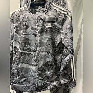 Boys Adidas jacket and pant set.